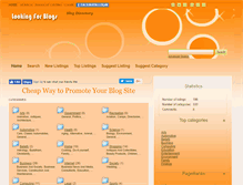 Tablet Screenshot of lookingforblogs.com